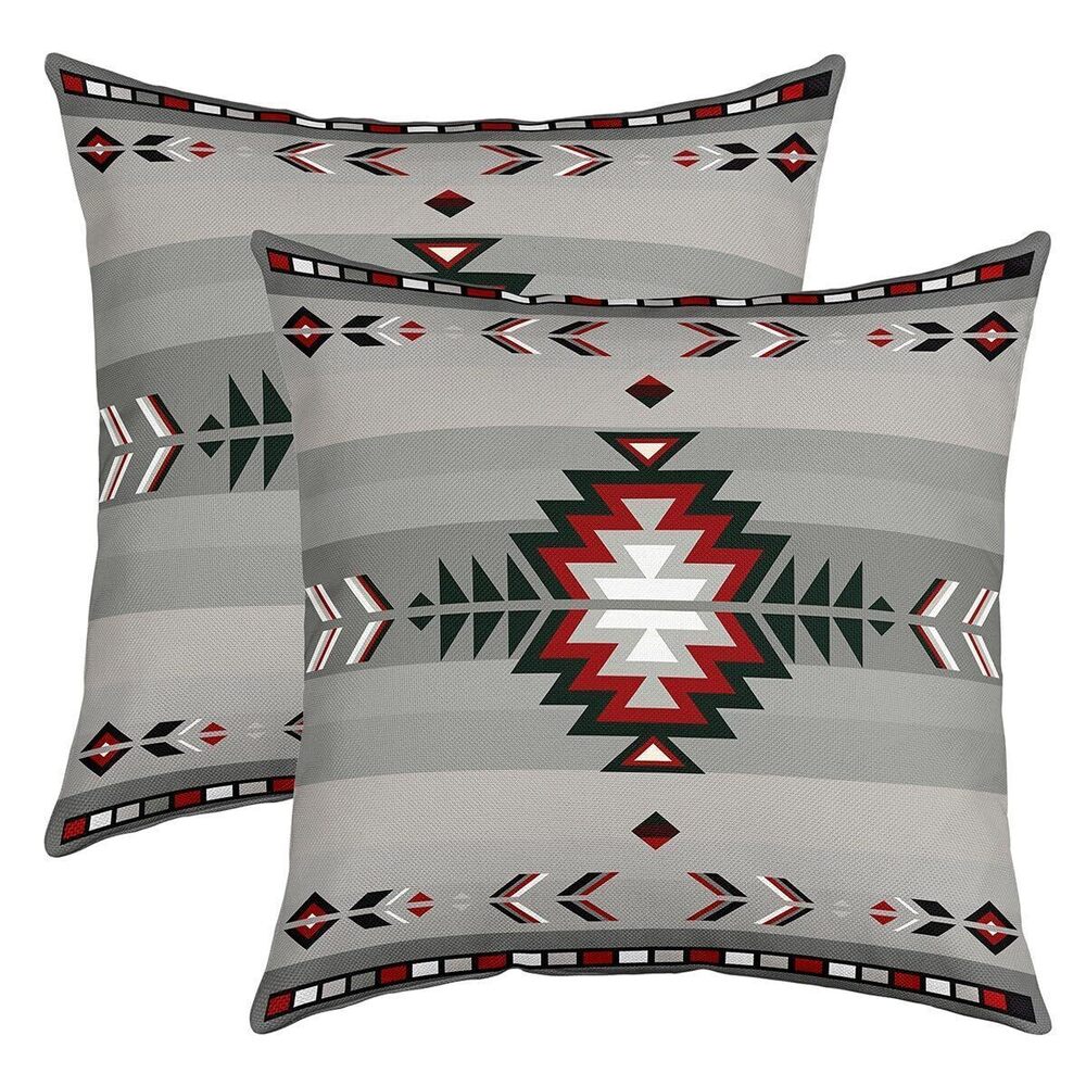 7814 22 x 22-Inch Southwest Native Design Square Cushion Covers Set of 2